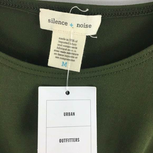 Silence + noise green o ring crop top medium - Picture 6 of 6